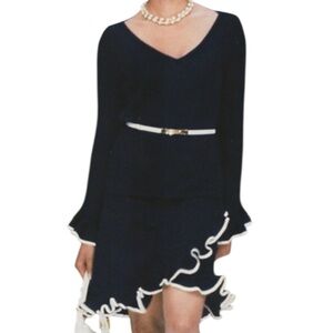 St. John Navy Dress set skirt